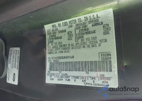 1990 Ford F250 z USA, uszkodzony, nr VIN 1FTHX25G3LKA09168